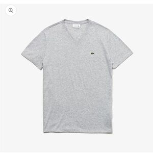 Lacoste V neck gray t-shirt. Men’s size medium.